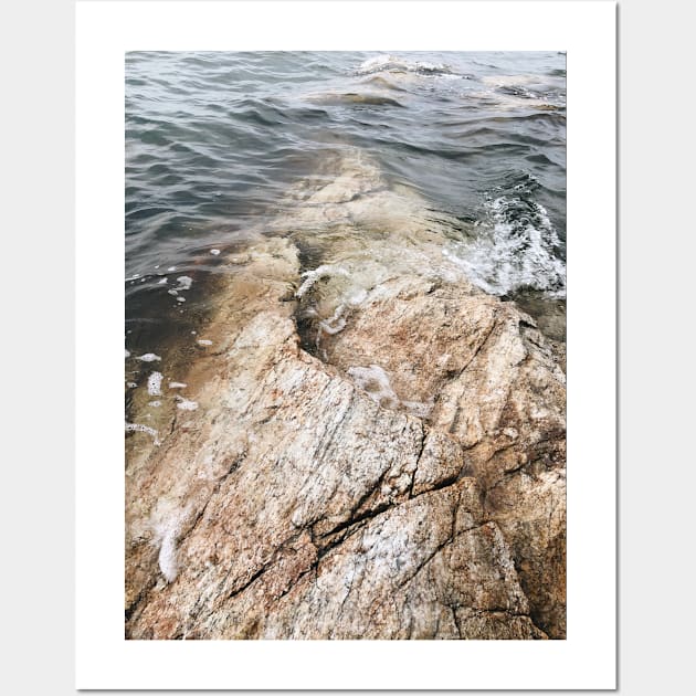 Rocks at High Tide Wall Art by offdutyplaces
